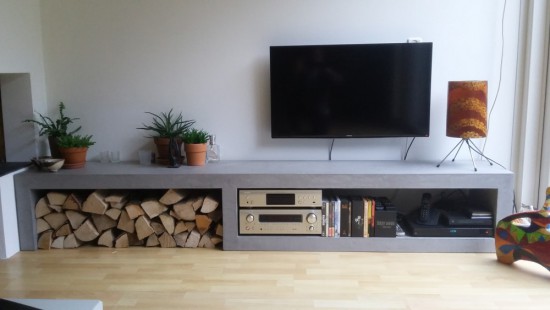 Betonlook tv-meubel